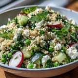 Spring Pea Mint Couscous Salad