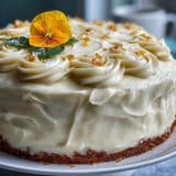 Fluffy citrus cake, perfect for celebrating with a floral frosting.