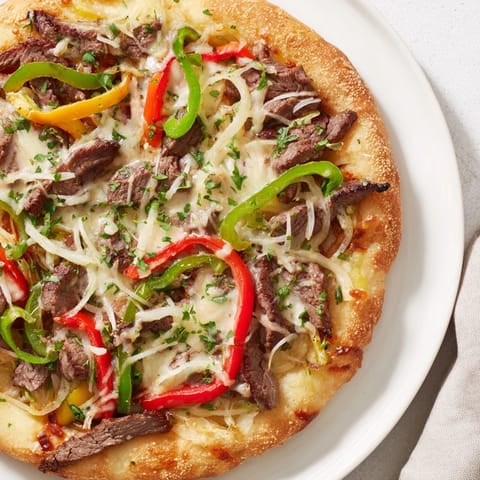 Philly Cheesesteak Pizza