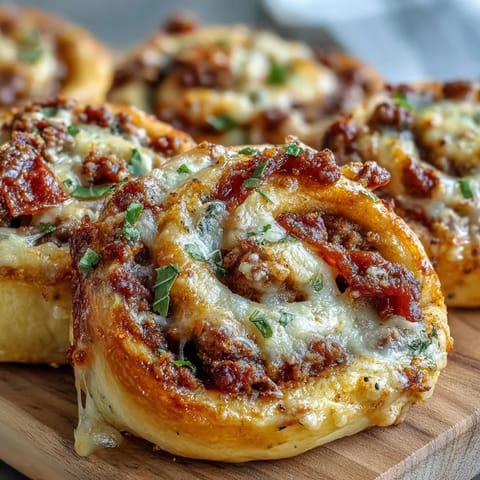 A platter of freshly baked Irresistible High Protein Pepperoni Pizza Rolls served with a small bowl of warm marinara sauce.