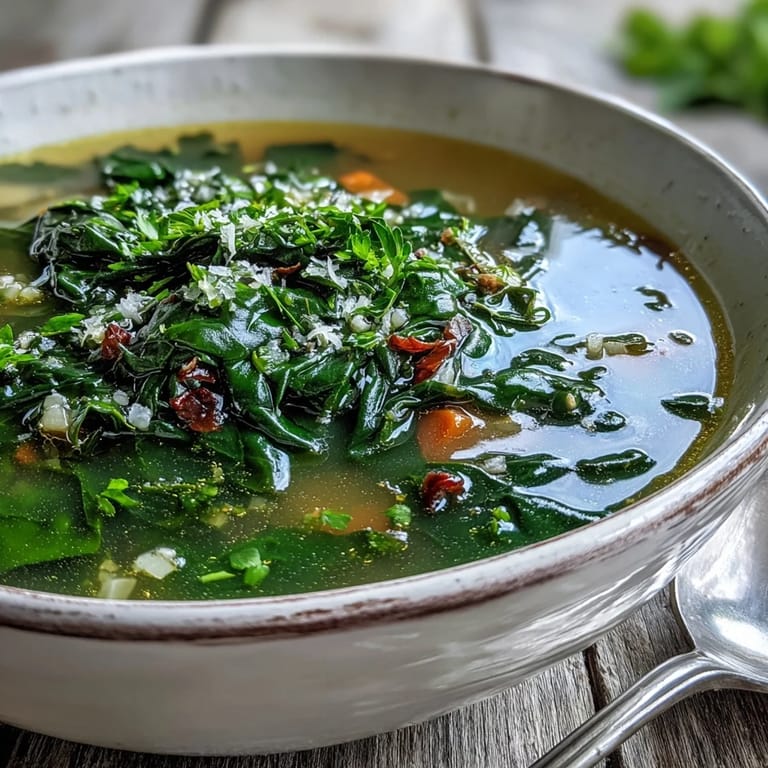 Hearty Swiss Chard Soup steaming in a rustic pot, garnished with Parmesan and lemon, ready for a cozy vegetarian meal.  