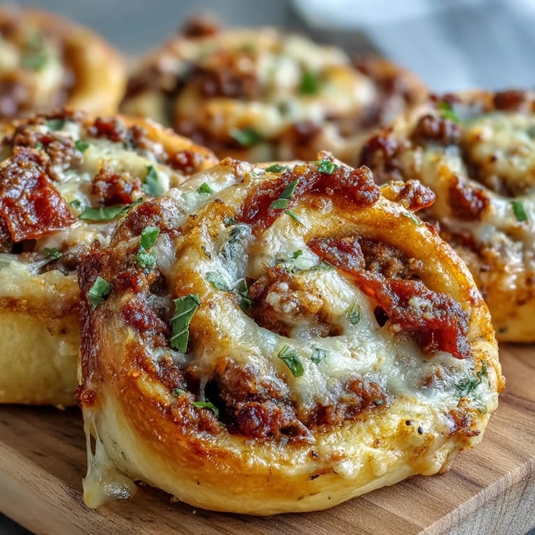 A platter of freshly baked Irresistible High Protein Pepperoni Pizza Rolls served with a small bowl of warm marinara sauce.
