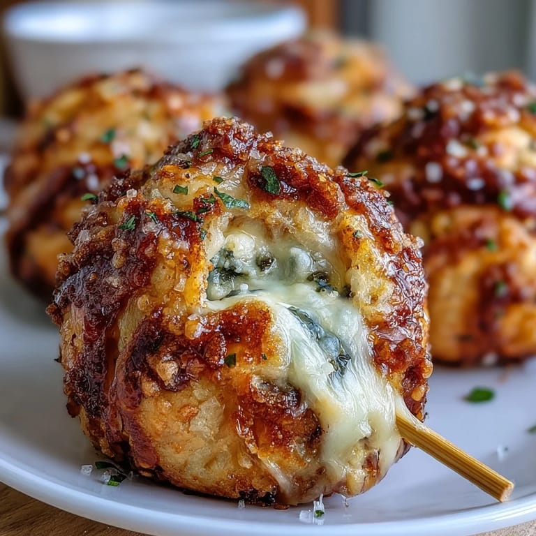 Festive Derby Party Olive Cheese Balls, perfectly baked, ready for guests.