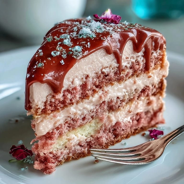 A stunning Bridal Shower Rosé Velvet Cake, ready for a festive celebration.