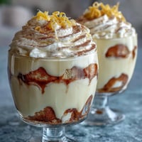 Zesty limoncello tiramisu cups with creamy mascarpone and lemon-soaked ladyfingers in elegant glass jars.