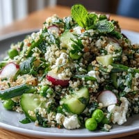 Spring Pea Mint Couscous Salad