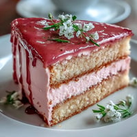 Elegant Bridal Shower Rosé Velvet Cake draped in delicate gold drip.