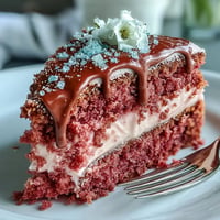 Beautiful Bridal Shower Rosé Velvet Cake with gorgeous pink layers.
